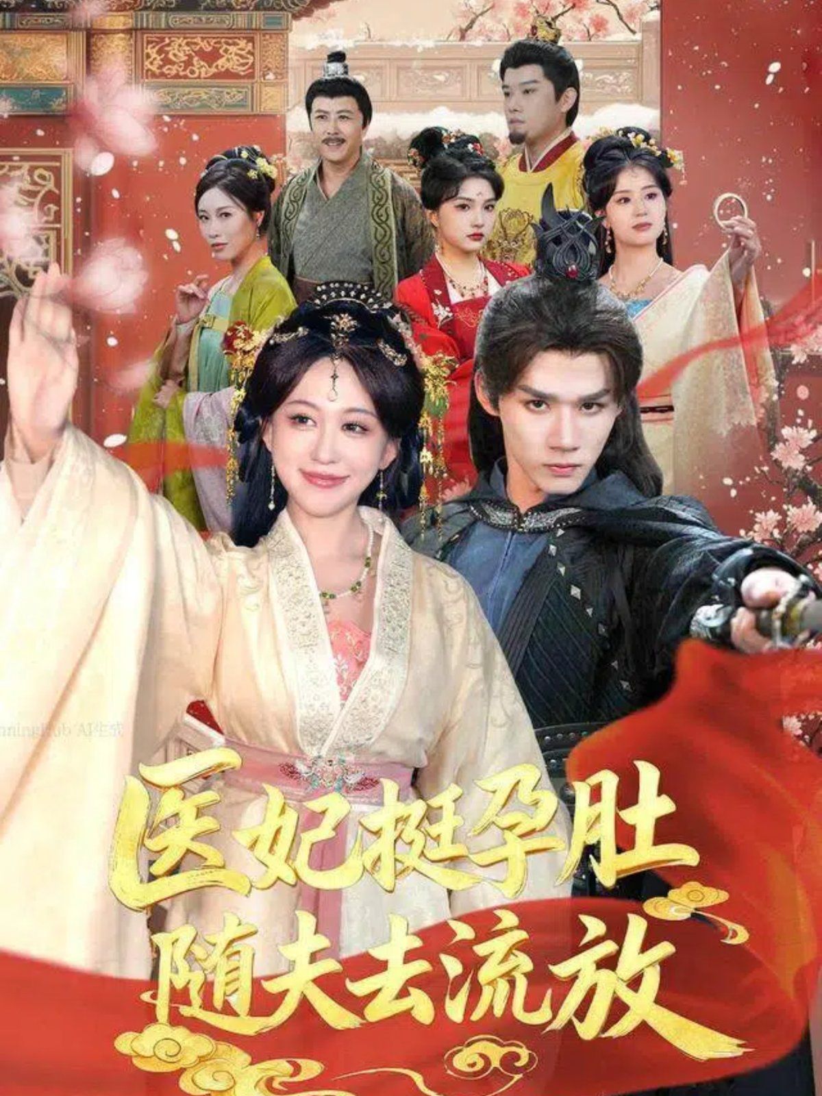 医妃挺孕肚随夫去流放 泰剧封面